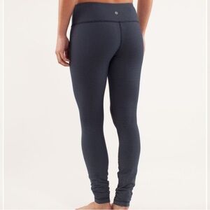 Lululemon Wunder Under Legging Pant *Diamond Dot Luon Inkwell Navy Size 4